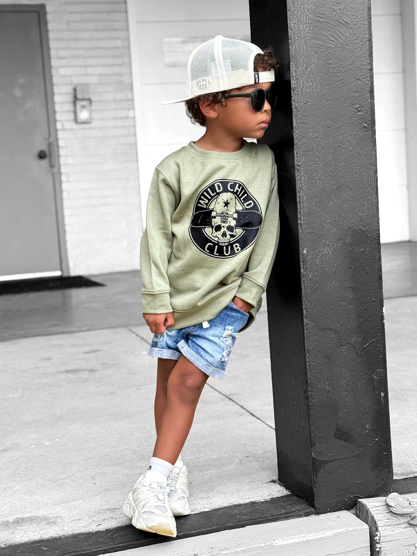 Wild Child Club Sweatshirt | Soft Toddler & Kids Apparel