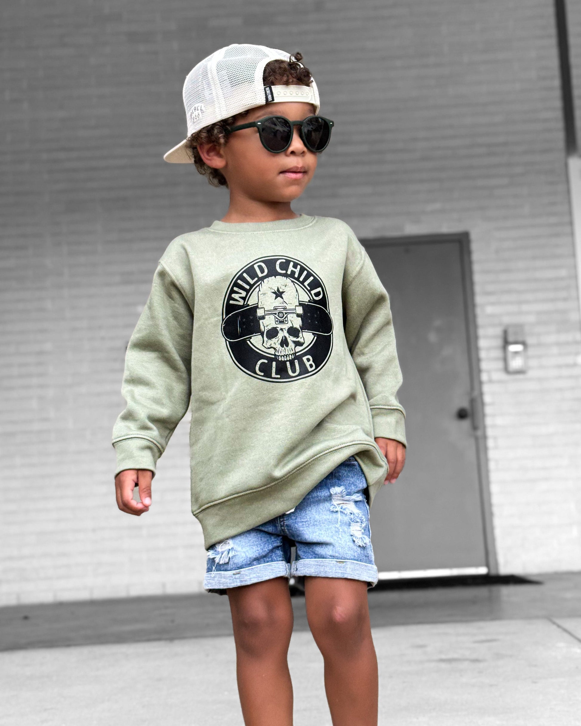 Wild Child Club Sweatshirt | Soft Toddler & Kids Apparel